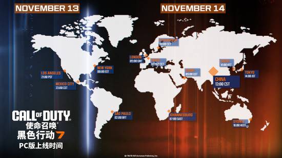《使命召唤22：黑色行动7》预载现已开启！11月14日下午开玩