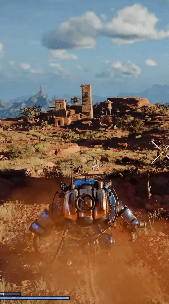 《红色沙漠》开放世界探索太爽！骑鸟乘龙还有机甲