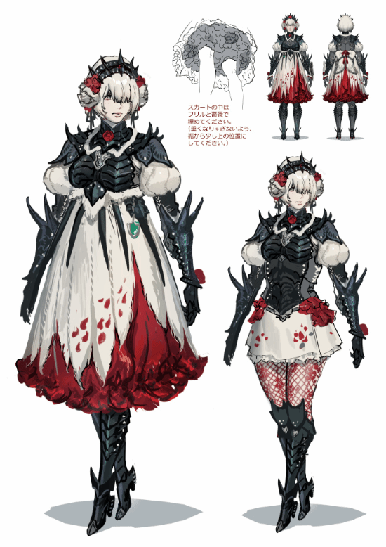 裙底还镶蔷薇？《怪猎荒野》这绣花网袜也太带感了！