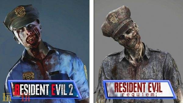 《生化危机2：重制版》与《生化危机9：安魂曲》画面对比公布